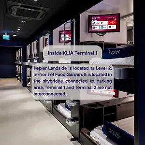 Kepler Club Kuala Lumpur Airport - Klia T1 Landside, Public Area Capsulehotel Sepang